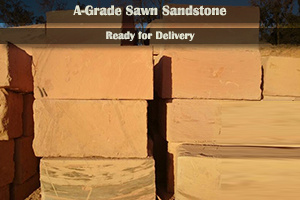 Swan A-Grade Sandstone Retaining Wall Blocks Ready for Delivery