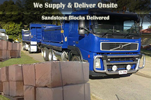 Sandstone & Granite landscaping supplies Delivered Onsite