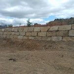 A B-Grade Sandstone Retaining Wall at the Glass House Mountains