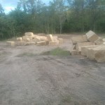 B-Grade Sandstone Blocks delivered to a new development