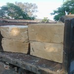 Select B-Grade Sandstone Blocks from the Yangan Quarry