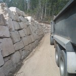 Random Sandstone Boulders Being Delivered