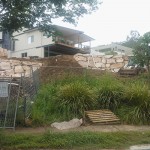 Random Sandstone Retaining Wall in Brisbane