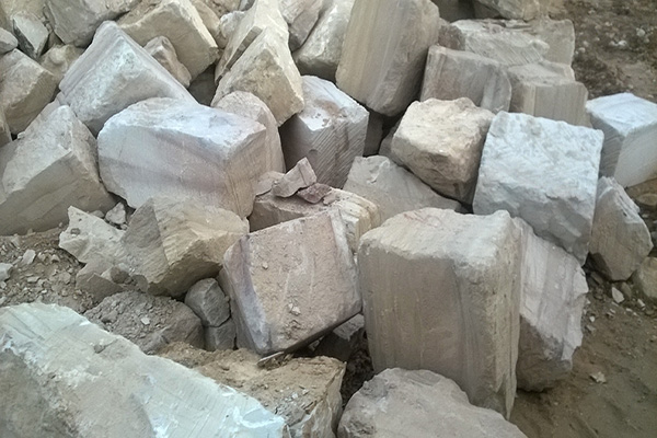 Random Sandstone Boulders at the Helidon Sandstone Quarry