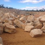 Random Sandstone Boulders at the Helidon Quarry