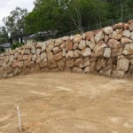 Random Sandstone Retaining Wall for the Kilcoy Council